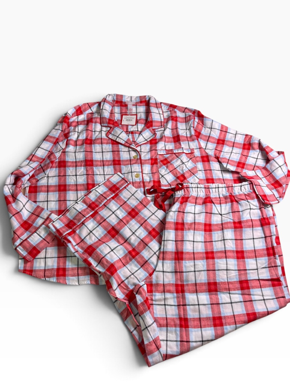 Wonder Shop Women's red Plaid Holiday 2 Piece PJ Set New Size 3X